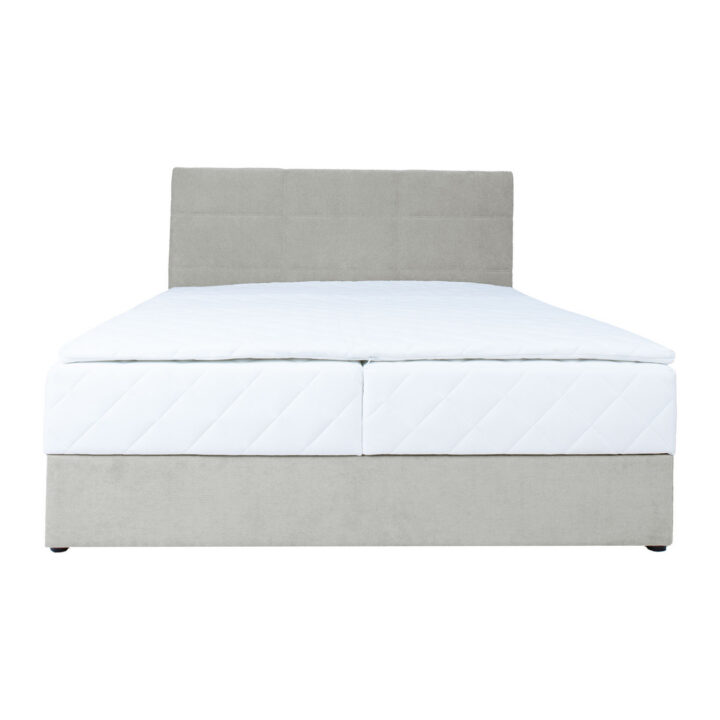 Kontinentaalvoodi LEVI 160x200cm, madratsiga, tumebeež, 163x210xH114,5cm Kontinentaalvoodid