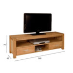 TV-laud CHICAGO NEW 2-sahtliga, 140x40xH45cm, puit: tammespoon/MDF, värvus: naturaalne, viimistlus: õlitatud Elutoamööbel CHICAGO