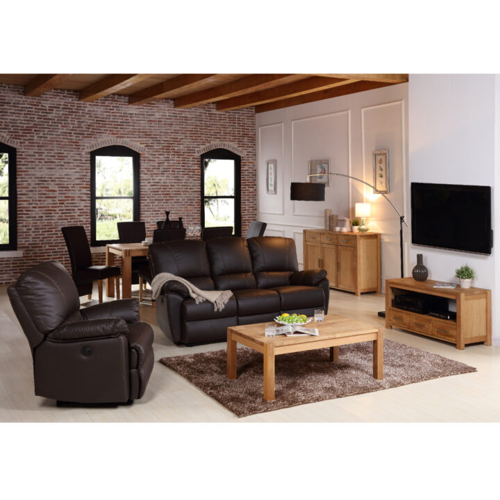 TV-laud CHICAGO NEW 2-sahtliga, 140x40xH45cm, puit: tammespoon/MDF, värvus: naturaalne, viimistlus: õlitatud Elutoamööbel CHICAGO