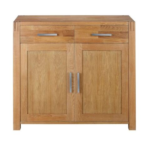 Kummut CHICAGO NEW 2-sahtli ja 2-uksega, 97x44xH86cm, puit: tammespoon/MDF, värvus: naturaalne, viimistlus: õlitatud Elutoamööbel CHICAGO