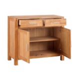 Kummut CHICAGO NEW 2-sahtli ja 2-uksega, 97x44xH86cm, puit: tammespoon/MDF, värvus: naturaalne, viimistlus: õlitatud Elutoamööbel CHICAGO