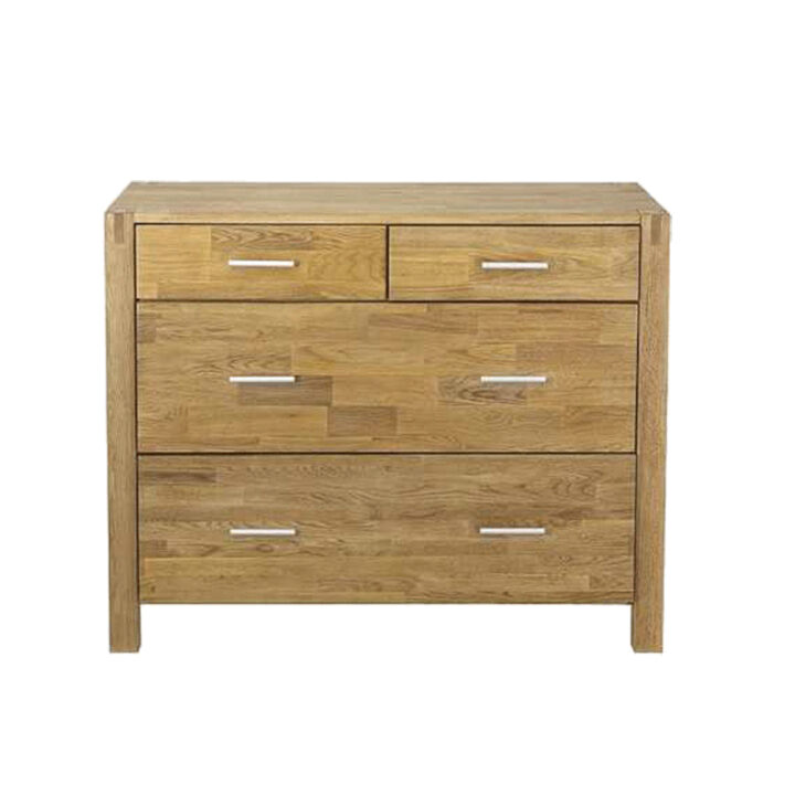 Kummut CHICAGO NEW 4 sahtliga, 105x45xH84cm, puit: tammespoon, värvus: naturaalne Elutoamööbel CHICAGO
