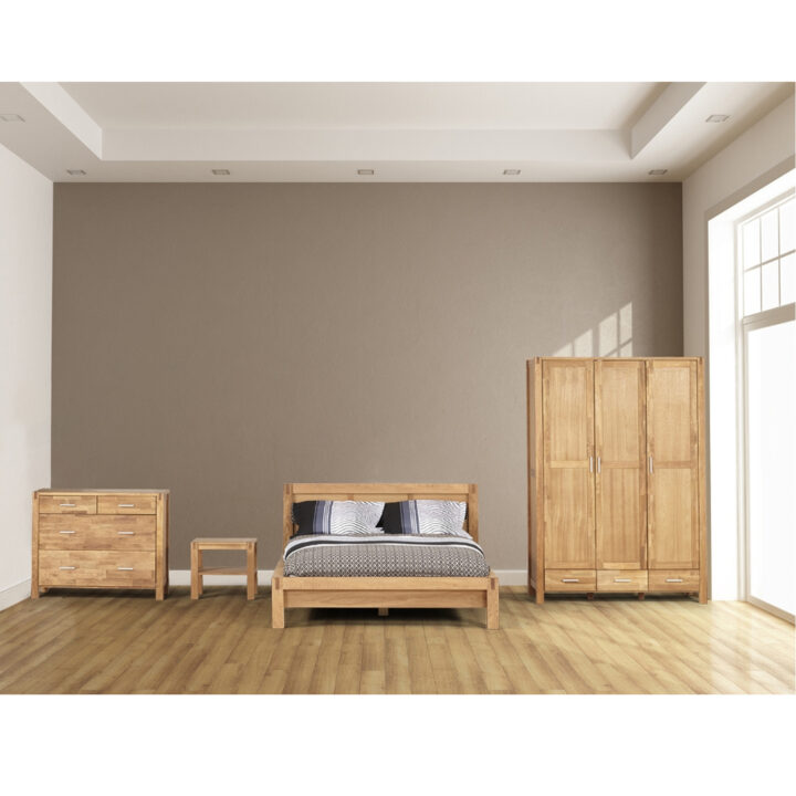 Kummut CHICAGO NEW 4 sahtliga, 105x45xH84cm, puit: tammespoon, värvus: naturaalne Elutoamööbel CHICAGO