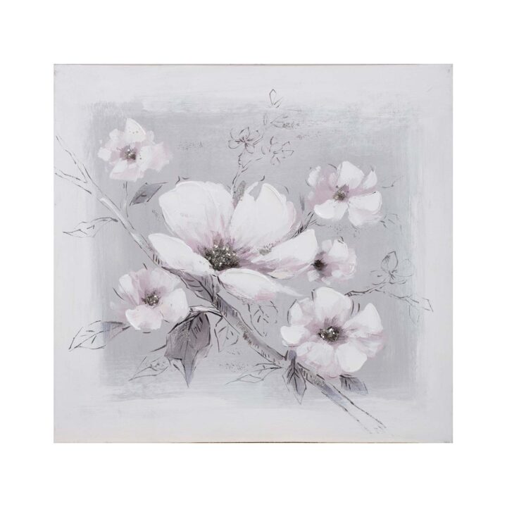 Õlimaal 60x60cm, valged lilled Maalid Maalid