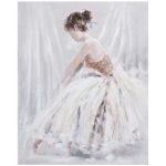 Õlimaal 80x100cm, naine valges kleidis Maalid Maalid