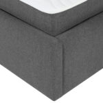 Kontinentaalvoodi LEENA 160x200cm, madratsiga, hall, 176x221xH110cm Magamistuba