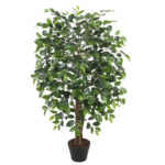 Kunstpuu FICUS, H120cm, 1 tüvega, must pott Kunstlilled ja kunsttaimed Kunstlilled ja kunsttaimed