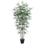 Kunstpuu BAMBOO, H150cm, 5 tüvega, must pott Kunstlilled ja kunsttaimed Kunstlilled ja kunsttaimed