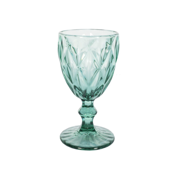 Veinipokaal CORAL 300ml, D7xH17cm, türkiissinine Klaasid, pokaalid Klaasid, pokaalid