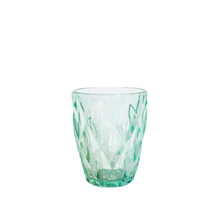 Joogiklaas madal CORAL 250ml, D8xH10cm, türkiis Klaasid, pokaalid Klaasid, pokaalid