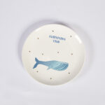 Taldrik SWIMMING FISH D21cm, valge/kuld Lauanõud Lauanõud