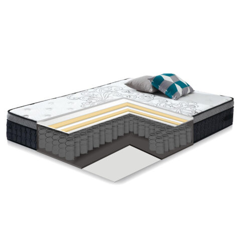 Vedrumadrats HARMONY DELUX 140x200xH30cm, rullpakendis Madratsid 90x200