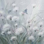 Õlimaal 60x60cm, võililled 2 Maalid Maalid
