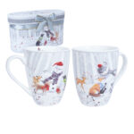 Kruusid MIA SNOW H10,5cm 340ml, 2tk kinkekarbis Jõulud