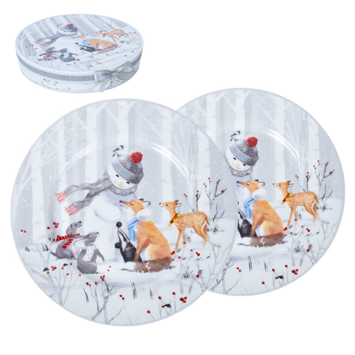 Taldrikud MIA SNOW D26cm 2tk kinkekarbis Jõulud