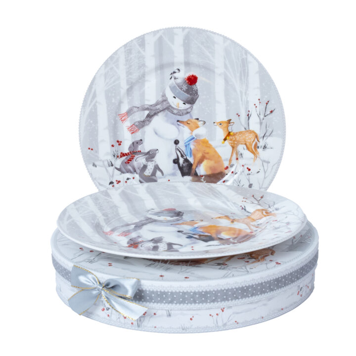 Taldrikud MIA SNOW D26cm 2tk kinkekarbis Jõulud