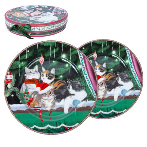 Taldrikud MIA CATS D19cm 2tk kinkekarbis Jõulud