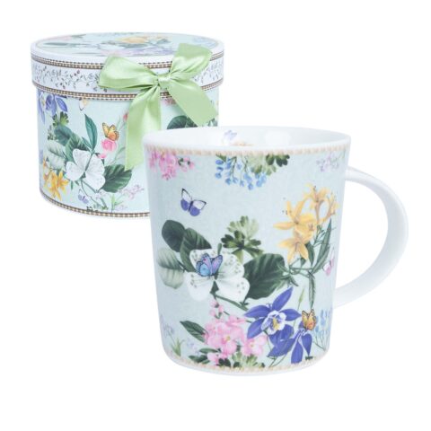 Kruus MIA FLORA H9,5cm 320ml kinkekarbis Lauanõud