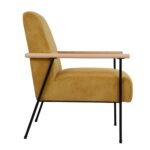 Tugitool JADE 63×75,5xH85,5cm, kollane Elutoamööbel H01-500 Tugitoolid ja kiiktoolid