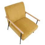 Tugitool JADE 63×75,5xH85,5cm, kollane Elutoamööbel H01-500 Tugitoolid ja kiiktoolid