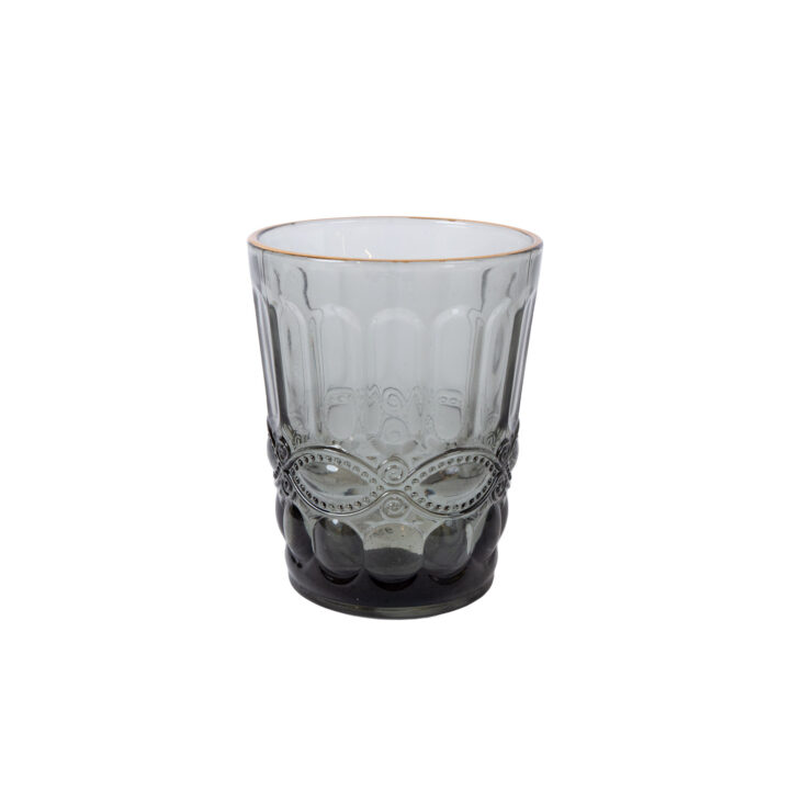 Joogiklaas madal LUNA 250ml, D8xH10cm, tumehall Klaasid, pokaalid Klaasid, pokaalid