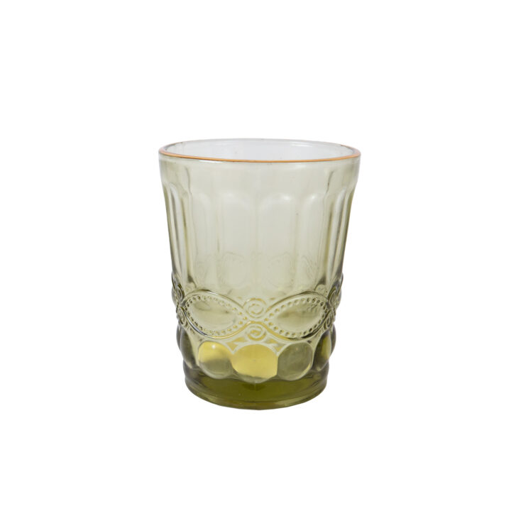 Joogiklaas madal LUNA 250ml, D8xH10cm, roheline Klaasid, pokaalid Klaasid, pokaalid