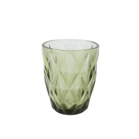 Joogiklaas madal CORAL 250ml, D8xH10cm, roheline Klaasid, pokaalid Klaasid, pokaalid