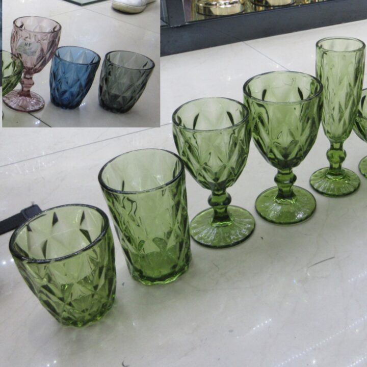 Joogiklaas kõrge CORAL 350ml, D8xH12cm, lilla Klaasid, pokaalid