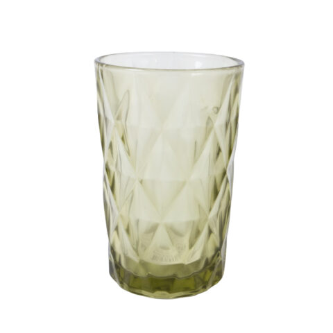 Joogiklaas kõrge CORAL 350ml, D8xH12cm, roheline Klaasid, pokaalid Klaasid, pokaalid