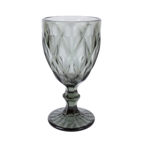 Veinipokaal CORAL 300ml, D9xH17cm, tumehall Klaasid, pokaalid Klaasid, pokaalid
