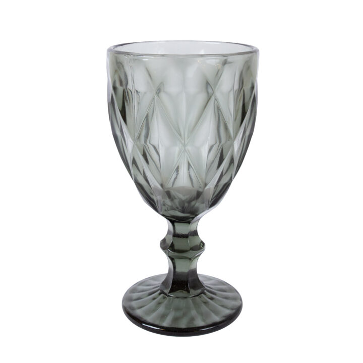 Veinipokaal CORAL 300ml, D9xH17cm, tumehall Klaasid, pokaalid Klaasid, pokaalid
