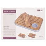 Lõikelaud/serveerimislaud GOURMET 36×25.5cm, bambus/sinine äär Jõulukingid Jõulukingid