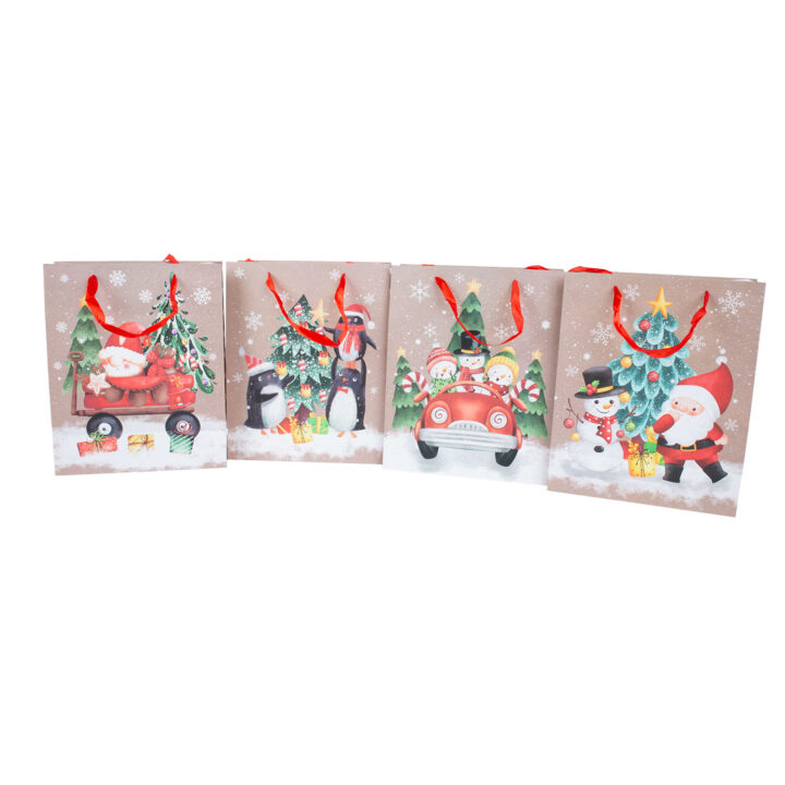 Kinkekott MERRY M, 26x32x12cm, mix Jõulud