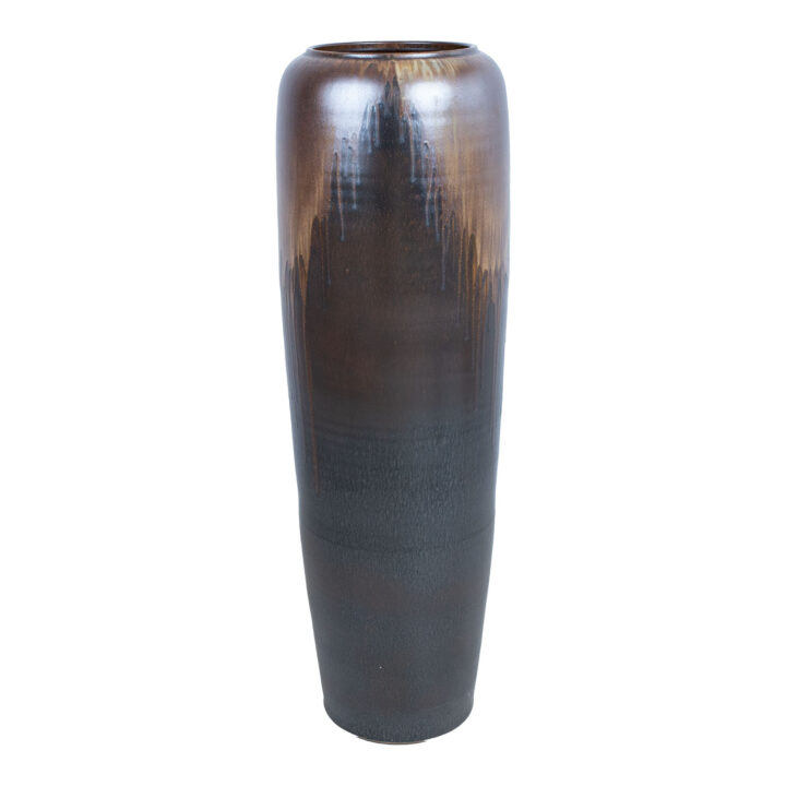 Põrandavaas TITAN STONE H120cm, kuldne/pruun, keraamika Sisustustooted Vaasid