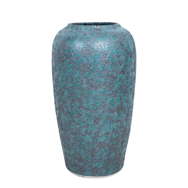 Põrandavaas TITAN STONE H60cm, sinine tekstuur, keraamika Sisustustooted Vaasid