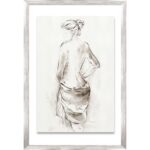 Maal raamiga, 50x70cm, naine salliga 2 Maalid Maalid