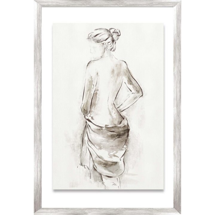 Maal raamiga, 50x70cm, naine salliga 2 Maalid Maalid