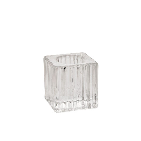 Küünlahoidja GELSA 4x4xH4cm, klaas Küünlajalad ja küünlaalused
