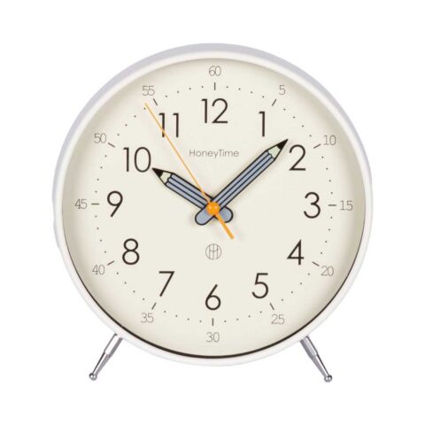 Lauakell TIMELINE H20cm, valge Kellad