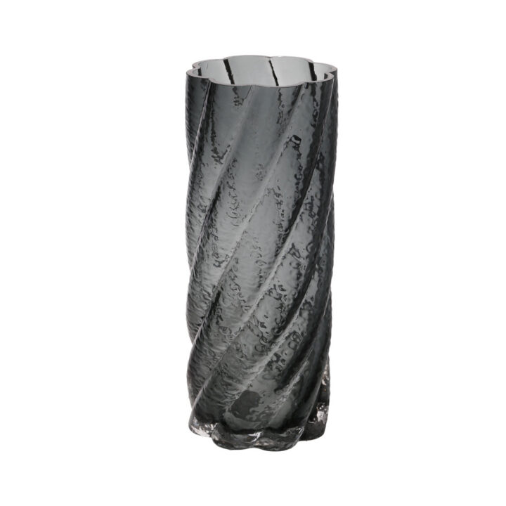 Vaas LAURO D10xH25cm, hall klaas Klaasvaasid
