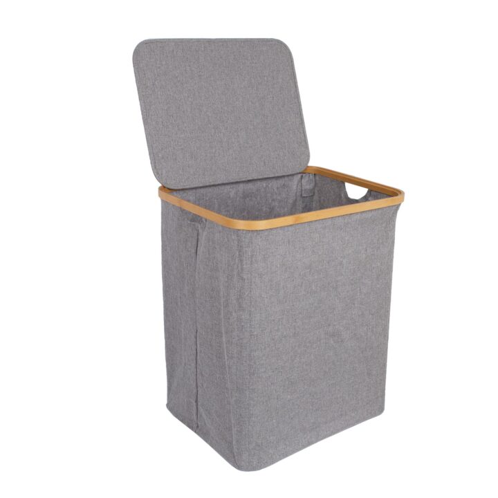 Pesukast MAX GREY 45x36xH54cm, helehall Kangast karbid Kangast karbid