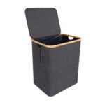 Pesukast MAX GREY 45x36xH54cm, tumehall Kangast karbid Kangast karbid