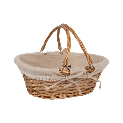 Korv MAXINE 40x31xH15cm, 2-sangaga, helepruun punutis Korvid ja korvriiulid Korvid ja korvriiulid