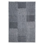 Terrassivaip DAWN OUTDOOR-2, 100x150cm, tumehall ruut Sisustustekstiil Terrassivaibad ja rõduvaibad