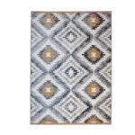 Vaip FERRERA-2, 133x190cm, hall/pruun romb Sisustustekstiil Vaibad