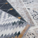 Vaip FERRERA-2, 133x190cm, hall/pruun romb Sisustustekstiil Vaibad