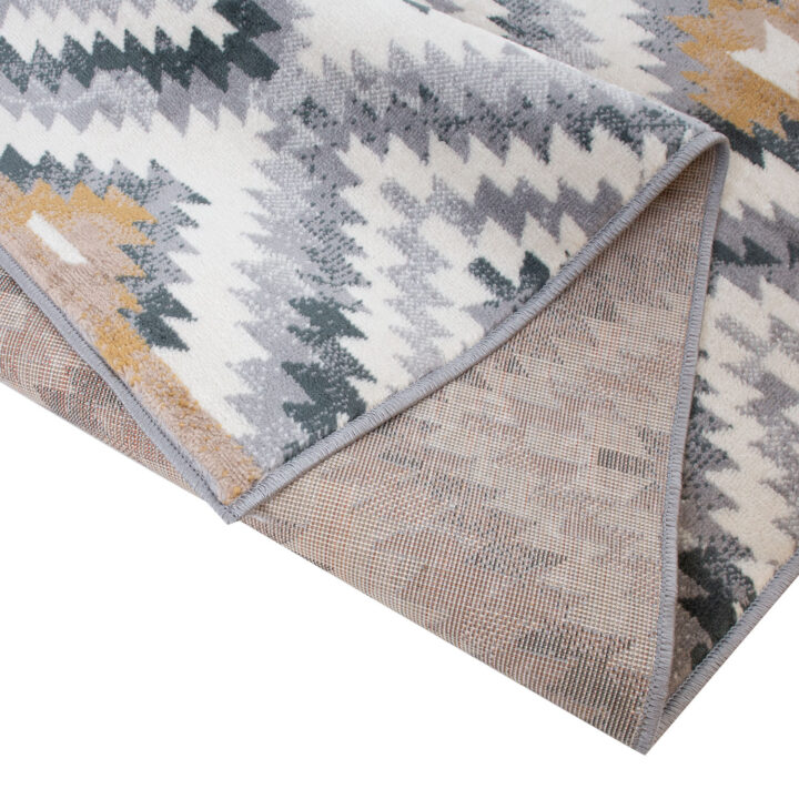 Vaip FERRERA-2, 160x230cm, hall/pruun romb Sisustustekstiil Vaibad