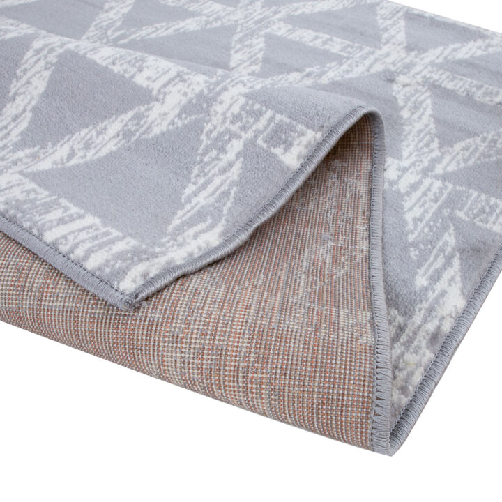Vaip FERRERA-4, 160x230cm, tumehall/helehall kolmnurk Sisustustekstiil Vaibad