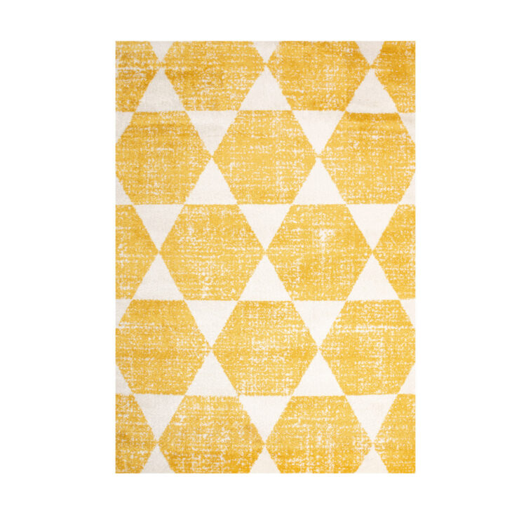 Vaip SANFORD-2, 133x190cm, kollane romb Sisustustekstiil Vaibad