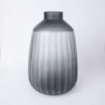 Vaas LUXO, D14x32cm, tumehall Sisustustooted Vaasid